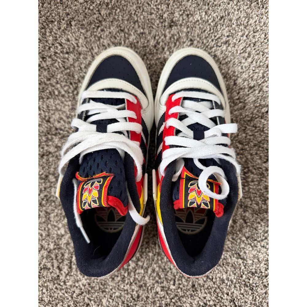 Adidas Forum Low Legend Ink Red size 5.5 - Picture 4 of 7